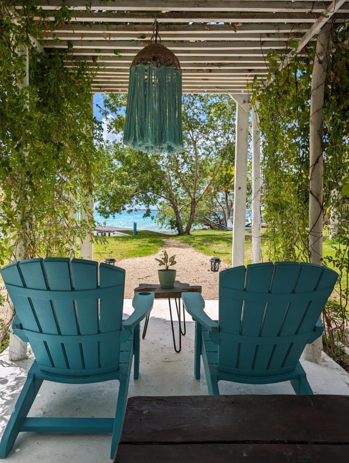 Cabana Con Muelle Privado En La Laguna De Bacalar Luaran gambar